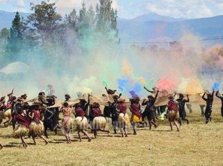 Tarian adat di Festival Budaya Lembah Baliem 2026. foto: Pendam Cenderawasih