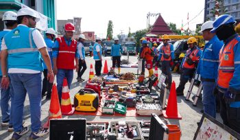 Apel siaga kelistrikan di Papua jelang HUT ke-81 RI. Foto: PLN Papua 