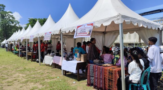 Pesta budaya, kuliner dan UMKM yang dilakansakan Pemuda Tabi. Foto: Katharina/KabarPapua.co 