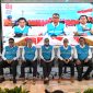 Suasana konferensi pers siaga kelistrikan HUT ke-81 Kemerdekaan RI yang dilaksanakan hybrid di PLN Unit Induk Pusat Pengatur Beban Jawa, Madura, dan Bali (UIP2B Jamali), Depok, Jawa Barat, dan PLN Unit Pelayanan Pelanggan Flores Bagian Barat, Manggarai Barat, pada Sabtu malam (15/8), Foto:PLN 