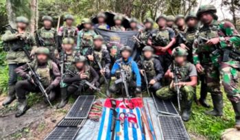 Koops TNI Habema menguasai wilayah  kelompok  TPNPB-OPM Kodap VIII/Intan Jaya pimpinan Apeni Kobogau di sekitar Kampung Gamagai, Distrik Ugimba, Kabupaten Intan Jaya, Provinsi Papua Tengah, Sabtu 15 Agustus 2026. Foto: Koops TNI Habema 