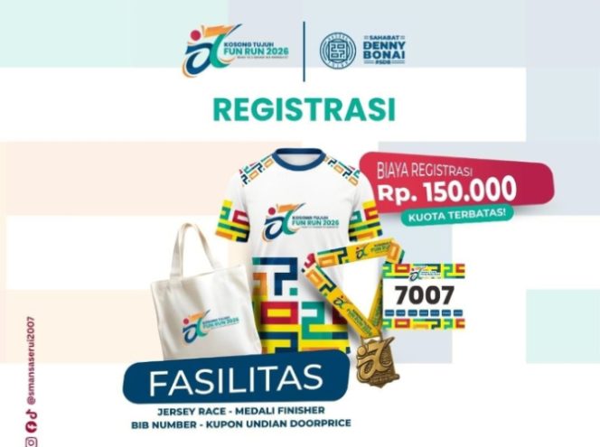 
					Incar 300 Pelari, Kosong Tujuh Fun Run 2026 Siap Digelar di Serui 