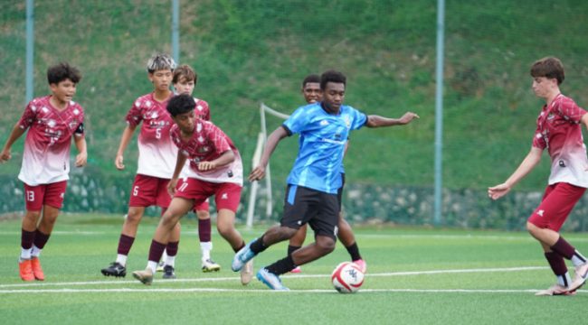 Dicky C. Marani dalam aksinya pada Turnamen International Football Championship 2026 di Malaysia. (Foto dok: PTFI)