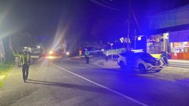 Personel Satlantas Polres Waropen melaksanakan patroli Blue Light untuk memantau situasi dan arus lalu lintas. (Foto dok: Humas Polres Waropen)
