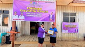 Peluncuran posyandu berbasis 6 pelayanan maksimal di Kabupaten Puncak. Foto: Diskominfo Puncak 