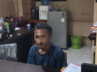 YYS terduga pemasok senjata api dan amunisi yang ditangkap di Argapura Kota Jayapura. Foto: Satgas Damai Cartenz. 