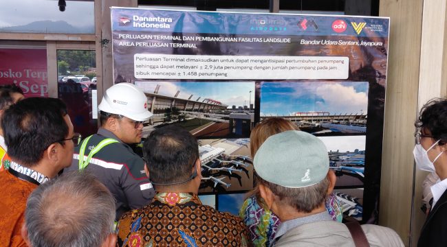Landscape perluasan Bandar Udara Sentani di Kabupaten Jayapura. Foto: Humas Angkasa Pura Bandar Udara Sentani