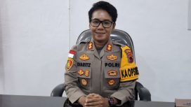Kapolres Kepulauan Yapen AKBP Diaritz Felle, S.I.K., saat ditemui di ruang kerjanya.Foto: Ainun Faathirjal/Kabarpapua.co