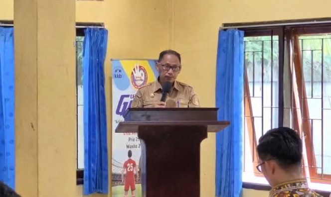 
					Wabup Kepulauan Yapen, Roi Palunga, hadiri Aksi Konvergensi 5 Percepatan Penurunan Stunting Tahun 2026 di Aula Kantor DP3AKB Kepulauan Yapen. (Foto dok: IST)
