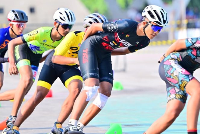 
					Atlet sepatu roda Papua yang berlaga di Eastern Indonesia Roller Championship (EIRC) 2026. Foto: Porserosi Papua