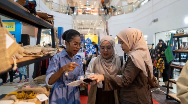 Suasana UMKM dalam kegiatan ISEF ke-13 Tahun 2026 di Jakarta. (Foto dok: BI Papua)