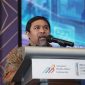 Ketua Umum AMSI, Wahyu Dhyatmika saat memberikan sambutan dalam Indonesia Digital Media Conference (IDMC) 2026 di Ballroom Shangri-La Hotel Surabaya, Rabu, 28 Oktober 2026. (Foto dok: AMSI)
