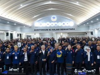 Foto bersama usai pembukaan Pelatihan Kader Penggerak untuk Pengembangan Partai Angkatan X di Akademi Bela Negara Partai NasDem, Jakarta. (Foto dok: IST)