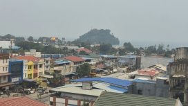 Gambarn langit Kota Jayapura tidak secara seperti biasanya. (KabarPapua.co/Imelda)