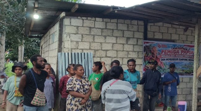 Peringatan Sumpah Pemuda ke-9 di Kampung Arsopura, Distrik Skanto, Kabupaten Keerom. Foto: ist