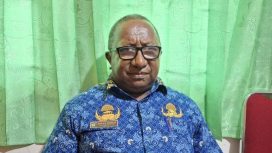 Plt Kepala  Dispertan KP Kepulauan Yapen Jeffry Max Boy Manderi. (KabarPapua.co/Ainun Faathirjal)