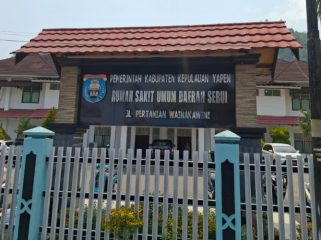 Rumah Sakit Umum Daerah (RSUD) Serui di Kabupaten Kepulauan Yapen. KabarPapua.co/Ainun Faathirjal)