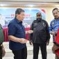 Wakil Bupati Waropen, Yowel Boari dan perwakilan masyarakat menyampaikan aspirasi agar Kabupaten Waropen dipertimbangkan sebagai ibu kota Provisi Papua Utara. (KabarPapua.co/Ainun Faathirjal)