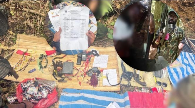 
					Barang bukti penindakan OPM di Sorong Selatan. Foto: Satgas Habema