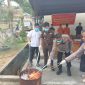 Polres Nabire musnahkan ganja asal Jayapura. Foto: Agis Pranoto/KabarPapua.co