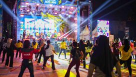 Keseruan di Papua Spark 2026 yang digelar di halaman Kantor Gubernur Papua. Foto:PLN Papua