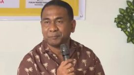 Kapolresta Jayapura Kota, Kombes Pol Fredrickus Macklarimboen saat Diskusi Sagu yang mengangkat tema Kopi, Pemuda dan Kebhinekaan yang digelar di BM Coffee Kotaraja, Kota Jayapura. Foto: Katharina/KabarPapua.co  