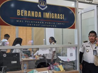 Beranda Imigrasi yang berada di Entrop Kota Jayapura. Foto: Imelda/KabarPapua.co