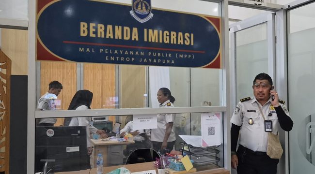 Beranda Imigrasi yang berada di Entrop Kota Jayapura. Foto: Imelda/KabarPapua.co