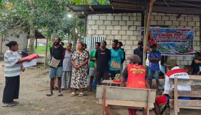 
					Peringatan Sumpah Pemuda ke-9 di Kampung Arsopura, Distrik Skanto, Kabupaten Keerom. Foto: ist